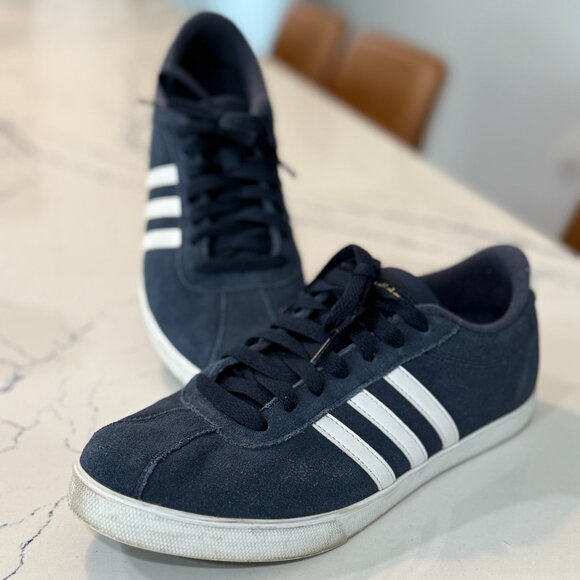 Adidas Courtset Collegiate Navy Sneakers | Style AW4212 | Women's Size 8.5 Blue - Picture 1 of 6